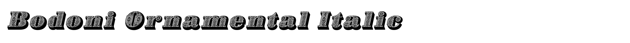 Bodoni Ornamental Italic image